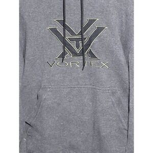 Vortex Optics Mens 2XL Charcoal Gray Embroidered Logo Pullover Hoodie Sweatshirt
